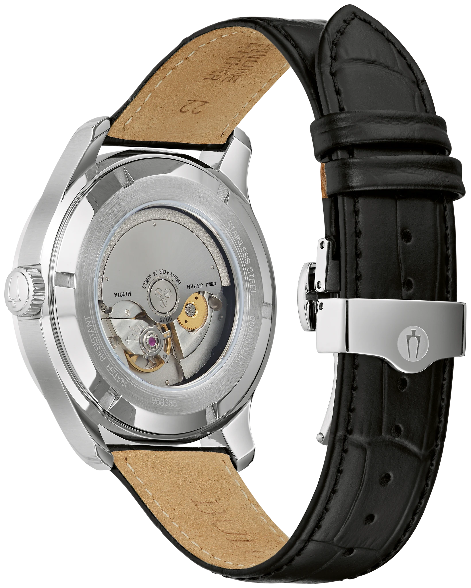 [美品]ブローバ Bulova GMT 96B385 自動巻 トラベル/旅行 Bulova Wilton Automatic Traveller GMT with World Blue Dial #96B385